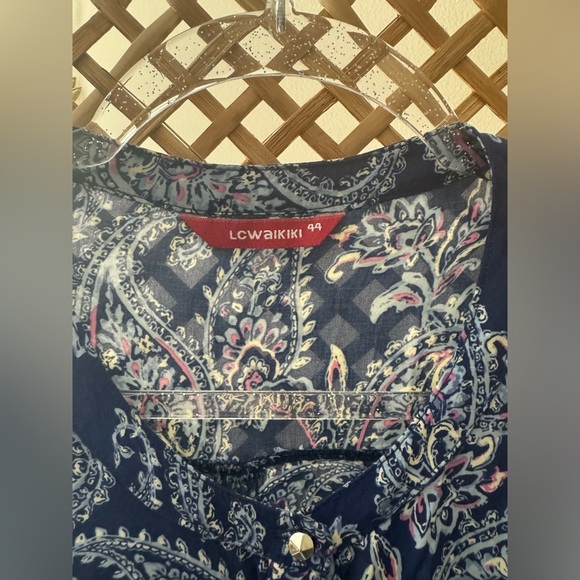 Blue Floral Tunic / Dress - Picture 3 of 8